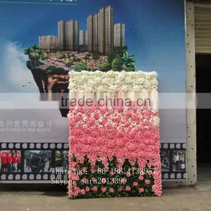 SJ4001210 Silk Artificial Hydrangea/peony/rose Flower Wall Decoration Backdrop thumbnail-2