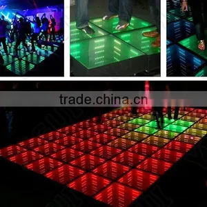 Wedding Party Equipment 3D Time Tunnel Effect Mirror Led Dance Floor thumbnail-2