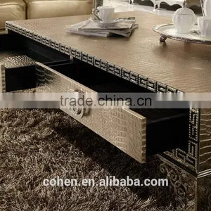 Top One Quality Crocodile Shape Stainless Steel Coffee Center Table With Chests thumbnail-5