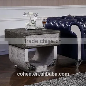 Modern Stylish Stainless Steel Tea/center/coffee Table With Two Cabinet thumbnail-1