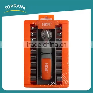 19pcs Driver Socket Set, Adjustable Ratchet Socket Wrench Set thumbnail-1