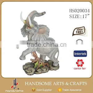 17 Inch Resin Animal Home Elephant Decor Statues thumbnail-1