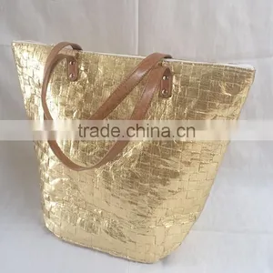 2016 Popular Bling Bling Paper Straw Cheap Handmade Bag thumbnail-3