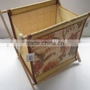 Foldable Non-woven With Wooden Holder Storage Box thumbnail-5