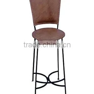 Wrought Iron Bar Chair thumbnail-1