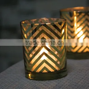 Glass Votive T-light Candle Holder For Wedding Home Decation thumbnail-2