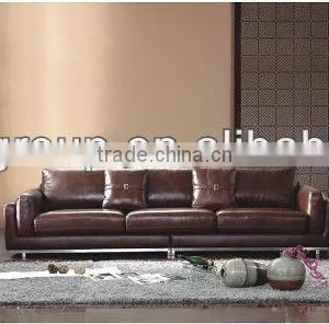 Bisini Modern Fashional Genuine Leather Living Room Sofa Set (BG90472) thumbnail-1