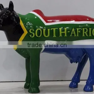 Animated Lovely Promotional Resin Cow Statue thumbnail-1