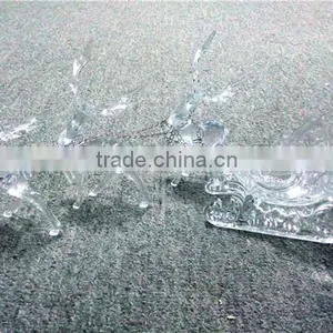 2016 Hot Sale Three Acrylic Reindeer and Sleigh Christmas Decoration thumbnail-5