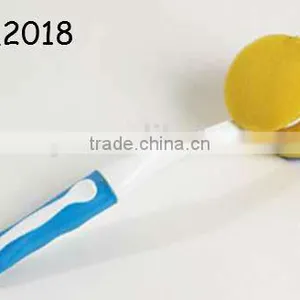 2014 New Design Bowl Cleaning Brush Plastic With TPR Handle thumbnail-3