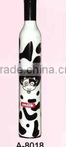 White Color Milk Cow Design Wine Bottle Umbrella thumbnail-1
