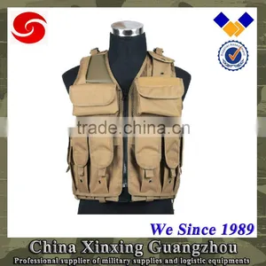 Molle Weaving Strap Tactical Vest Jacket With Different Pouch for Army Military Security thumbnail-1