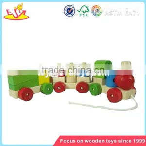 Wholesale Educational Wooden Pull Lions Car Toy Funny Baby Wooden Pull Lions Car Toy W05B053 thumbnail-2