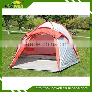 4 Person Double Layer Polyester Camping Family Tentage With Fibre Glass Pole thumbnail-1