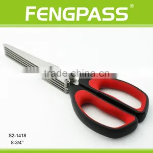 S2-1418 8-3/4 Inch Good New Plastic Handle With Layer Soft Grip Herb Scissors thumbnail-1