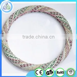 China Flax Car Steering Wheel Cover Wholesale thumbnail-4