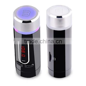 Cheap High End Bluetooth Removable Separete 2A Car Charger Kit With Handsfree FM Transmitter TF Card Mp3 Player thumbnail-1