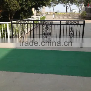 Aluminum Decorative Three-panel Flat Top Rail Fence, Aluminum Alloy Railing thumbnail-1