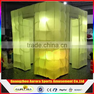 LED Lighting Black Inflatable Photo Booth Commercial Use Inflatable Photo Booth for Sale Custom thumbnail-2
