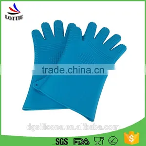 Hot Sale Kitchen Waterproof Silicone Oven Gloves Heat Resistant Silicon Gloves for Cooking/silicone Mitts thumbnail-2