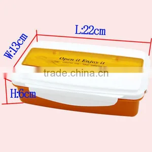 Food Grade Kids Plastic Bento Lunch Box With Lock thumbnail-4