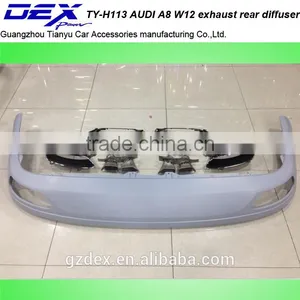 Auto PP Accessories A~udi a8 W12 PP Exhaust Rear Diffuser Rear Trims thumbnail-1