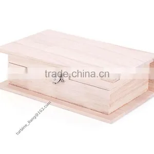 Unfinished Wooden Book Box thumbnail-1