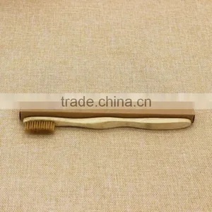 Ec-friendly Nice-looking Custom Natural Color Bamboo Toothbrush thumbnail-4