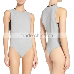Bodysuit Extenders Crewneck Sleeveless Low-cut Armholes Bodysuits Jumpsuits Yoga thumbnail-1