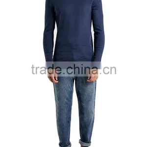 Wholesale Blank Soft Plain Long Sleeve t Shirt Long Sleeve 95 Cotton 5 Spandex t Shirt Fancy Cotton Spandex t Shirt thumbnail-3