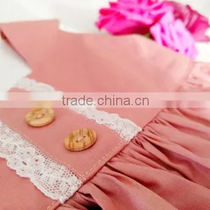 New Design Cotton Linen Sleeveless Lovely Baby Girls Dresses thumbnail-4