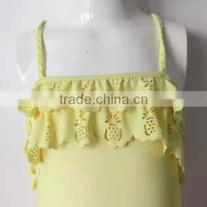 One-piece Girl Yellow Swimwear thumbnail-5