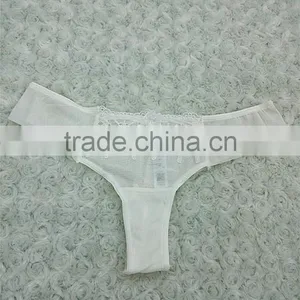Women Unique Lace Panty Sexy Transparent Thongs Underwear thumbnail-1