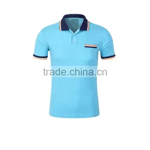 Custom T Shirts For Men With Collar Short Sleeve Dry Fit Polo Shirts 100% Cotton thumbnail-6