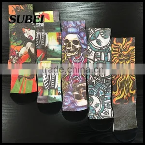 Wholesale Custom Sublimated New Skill 360 Digtal Print Elite Sport Basketball Socks For Men thumbnail-1