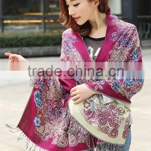 Hot Sale Women Cheap Promotional Scarves , Mix-color Shawl Scarves From China Factory thumbnail-2