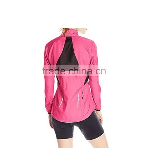 Good Quality Custom Waterproof Polyester Women Cycling Ride Jacket thumbnail-2