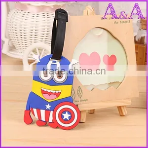 Genuine Leather PU Luggage Tag With Deboss Emboss Logo thumbnail-4