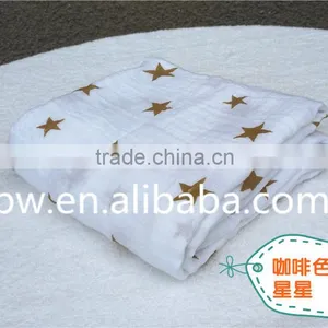 Lovely Animal Baby Muslin Swaddle Organic Muslin Fabric Baby Cotton Blanket thumbnail-6