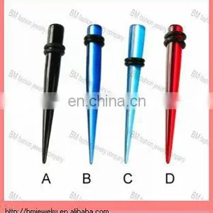 4 Gauge Gleam Taper Titanium Plated Ear Piercing Body Jewelry Rings thumbnail-1