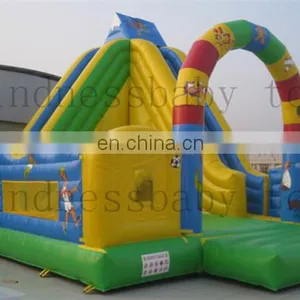 Hot! Inflatable Slide, Inflatable Football Theme Slide, Inflatable Slide With Arch for Kids thumbnail-1