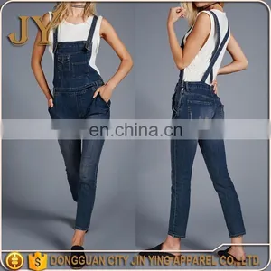 Ladies Sexy Rompers Sexy Blue Demin Jumpsuits Rompers Jumpsuits Women 2016 thumbnail-1