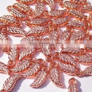 Metallic Plated Acrylic Beads, Copper Coated, Size 2x5x12mm thumbnail-1