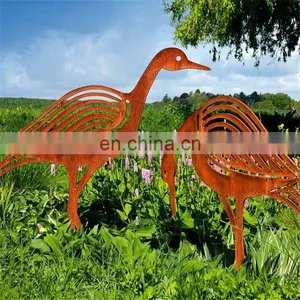 Corten Steel Birds Sculpture thumbnail-2