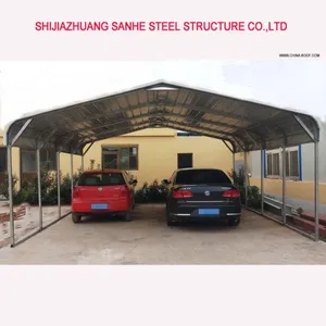 Easy Asemble Backyard DIY Steel Shed Car Shelter Kit Large Garage Canopy Metal Portable Car Port thumbnail-3