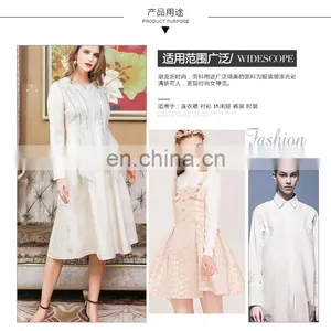 Fashion Plain 100%Polyester Jacquard Satin Fabric thumbnail-1