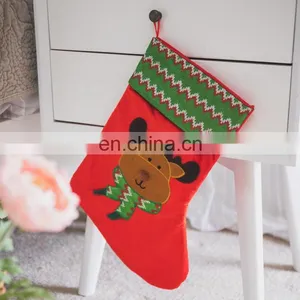 Promotion Factory Price Deer Pattern Bulk Christmas Stockings for Kids thumbnail-6