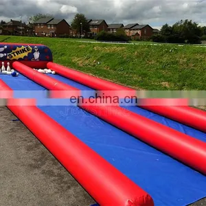 Giant Inflatable Human Bowling Pins Balloon Lanes Cheap Outdoor Inflatable Sport Bubble Bowling Ball Alley Set Game thumbnail-4
