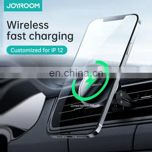 Joyroom Air Vent Mount 15W Phone Magnetic Car Wireless Charger For Car Magsafe Holder For Iphone 12 thumbnail-4