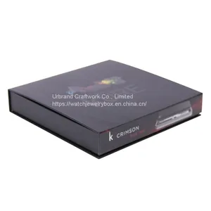 Custom Flip Design Paper Perfume Packaging Box Magnet Closer Gift Box With EVA Insert and PVC Pouch thumbnail-2